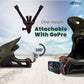HIFFIN® Red Helmet Chin Strap Mount Compatible with Gopro Hero 9/8/7/6,SJCAM, Yi, DJI Osmo Action & Other Action Cameras