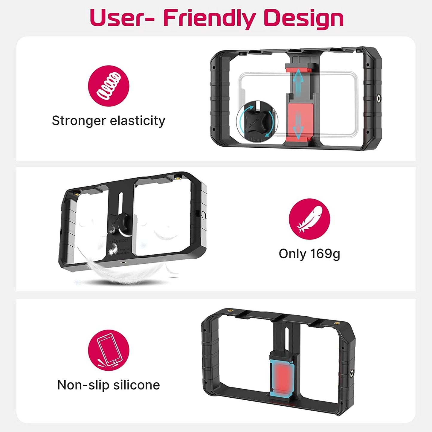 Ulanzi U Rig Pro Video Rig for iPhone 16-8+ Samsung Pixel