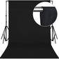 HIFFIN® PRO 8 ft. X 12 ft. Long Life Time Reusable Black Screen Chromakey Photo Video Photography Studio Fabric Backdrop, Background, Pure Black Muslin, Photography Studio
