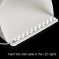 HIFFIN® Foldable Lightbox 23 cm Portable Light Room Photo Studio Photography Backdrop Mini Cube Box Lighting Tent Kit 22.6 * 23 * 24cm