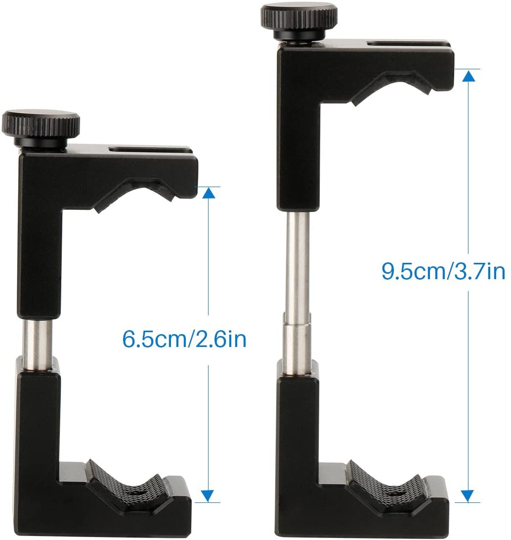 Ulanzi ST-02 Metal Phone Tripod Mount with Hot Shoe Mount Smartphone Video Rig Tripod Mount Adapter.