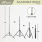 HIFFIN® E27 4 Point Studio Holder Kit Umbrella White + Studio Light Stand 9 FT Bulb Holder KIT Mark IIII | 4 Triple Holder | 4 Light Stand 9ft | 4 Umbrella | 12 x 20 W LED Bulb | 1 Boom | 1 Bag