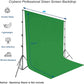 HIFFIN® PRO 8 ft. X 12 ft. Long Life Time Reusable Green Screen Chromakey Photo Video Photography Studio Fabric Backdrop, Background, Pure Green Muslin, Photography Studio