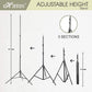 HIFFIN® Green | White | Black Screen Backdrop 8x12 ft with 9 ft Stand - 6x9 ft Photography Backdrop with 2 Pcs Clamps, 1PCs Carry Bag (T Shape Kit C2 C3 Green | White | Black & Triple Holder Kit M1)