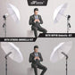 HIFFIN E27 3 Point Studio Triple Holder Kit Umbrella White + Studio Light Stand 2.7432M (9 FT) Bulb Holder KIT Mark III | 3 Triple Holder | 3 Light Stand 9ft | 3 Umbrella | 9 20 W LED Bulb | 1 Boom | 1 Bag