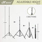 HIFFIN E27 3 Point Studio Triple Holder Kit Umbrella White + Studio Light Stand 2.7432M (9 FT) Bulb Holder KIT Mark III | 3 Triple Holder | 3 Light Stand 9ft | 3 Umbrella | 9 20 W LED Bulb | 1 Boom | 1 Bag