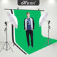 HIFFIN® White Screen Backdrop 8x12 ft with 9 ft Stand - 3 Packs 6x9 ft Photography Backdrop with 2 Pcs Spring Clamps, 1PCs Carry Bag (T Shape Kit C2 C1 W & Double Holder Kit M2)