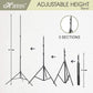 HIFFIN E27 3 Point Studio Triple Holder Kit Umbrella White + Studio Light Stand 2.7432M (9 FT) Bulb Holder KIT Mark III | 3 Triple Holder | 3 Light Stand 9ft | 3 Umbrella | 9 20 W LED Bulb | 1 Boom | 1 Bag