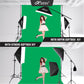 HIFFIN® 5 PRO Quadlux Mark III Soft Led Still & Video Light Softbox 3 Point Lighting Kit with Backdrop Stand, 9x10ft Photo Video Studio Muslin 1 x Curtain Green | Stand Backdrop Support System Kit