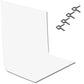 HIFFIN® 8 x 12 FT White LEKERA Backdrop Photo Light Studio Photography Background with 4pcs Backdrop Support Spring Clamp 4.3"/11cm.