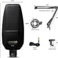 LENSGO KD96 Professional Electret Cardioid Studio Condenser Mic with XLR to 3.5mm Cable for Used for Recording Studio Recording and Live Broadcasting, Games (Black)