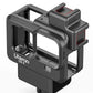 HIFFIN® Combo for GO PRO 9 3-Way Monopod Grip Arm Tripod Foldable Selfie Stick with Housing Cage for Go pro 9, Ulanzi G9-4 Housing Cage Protective Case...