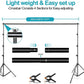HIFFIN® 5 PRO Quadlux Mark II Soft Led Still & 8.5 x 10 ft Background Support System Kit Video Light Softbox with AC Power, YouTube Shooting,...