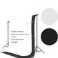HIFFIN®Photography Photo Video Studio Background Stand Support Kit with Muslin Backdrop Kits (White Black),Daylight Umbrella Lighting Kit(E27 Single...