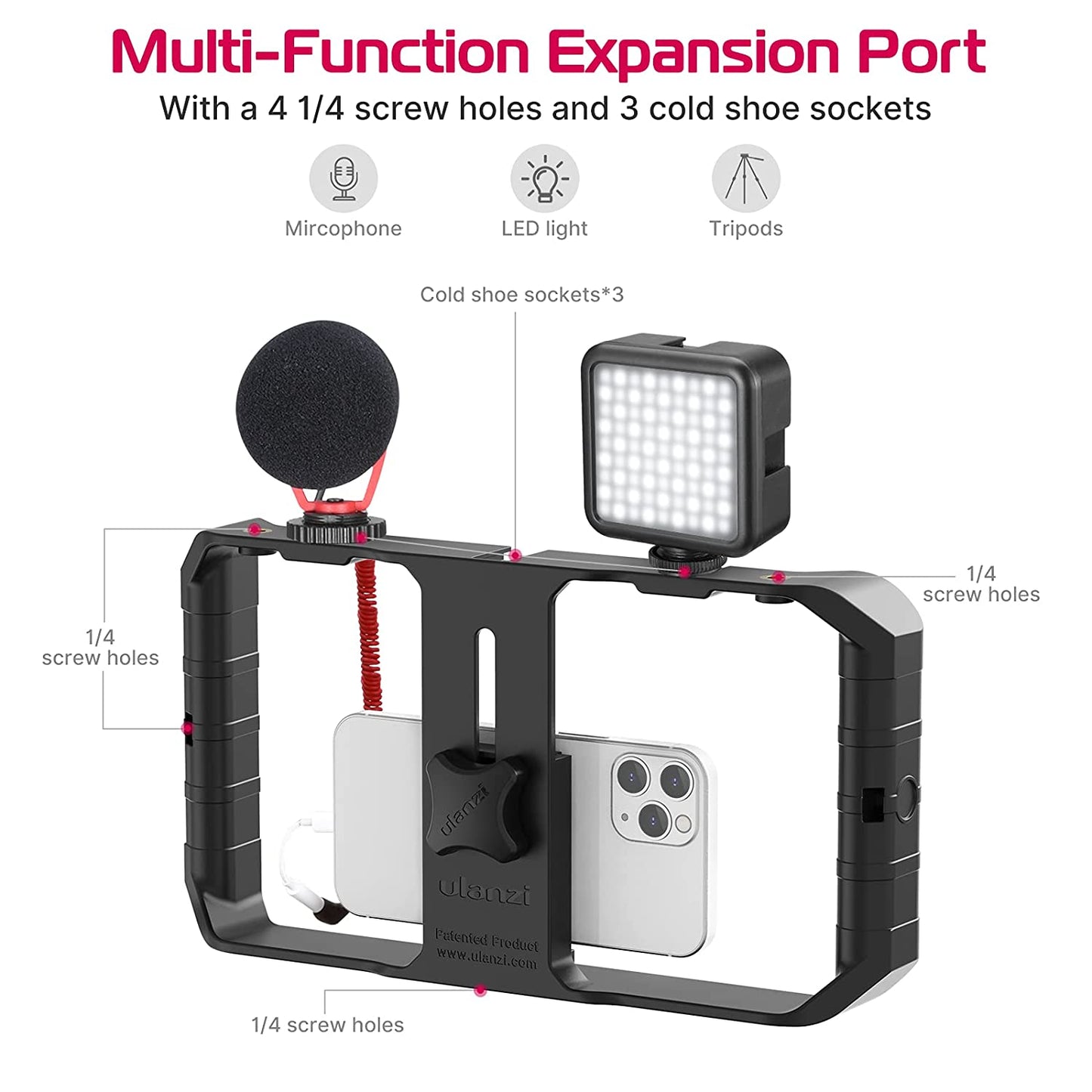 Ulanzi U Rig Pro Video Rig for iPhone 16-8+ Samsung Pixel