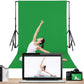 HIFFIN® PRO 8 ft. X 12 ft. Long Life Time Reusable Green Screen Chromakey Photo Video Photography Studio Fabric Backdrop, Background, Pure Green Muslin, Photography Studio