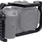 HIFFIN Camera Cage for Canon EOS R6 R5 Mirrorless Camera, Vlogging Video Shooting Filmmaking Rig Stabilizer with Dual Cold Shoe, 1/4" Mounting Points