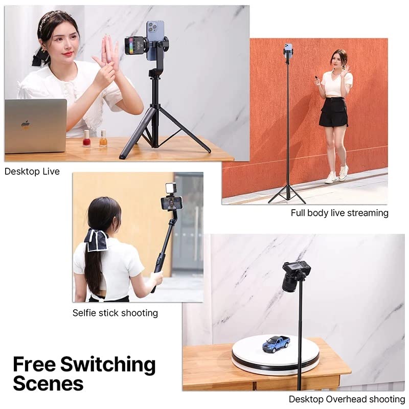 Ulanzi SK-03 1.6M Livestream Selfie Stick, 360 Rotation, Bluetooth