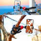 HIFFIN® 360 ° Rotatable Ball Head Flexible Gorillapod Tripod with Free Tripod Mount & Mobile Attachment for DSLR, Action Cameras & Smartphon - Black (Flexible Tripod 12 + 3 inches with Holder N)