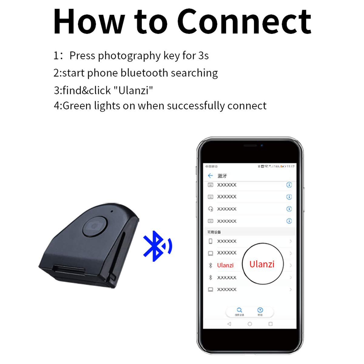 ULANZI Smartphone Grip with Remote for iPhone/ Samsung/ Pixel