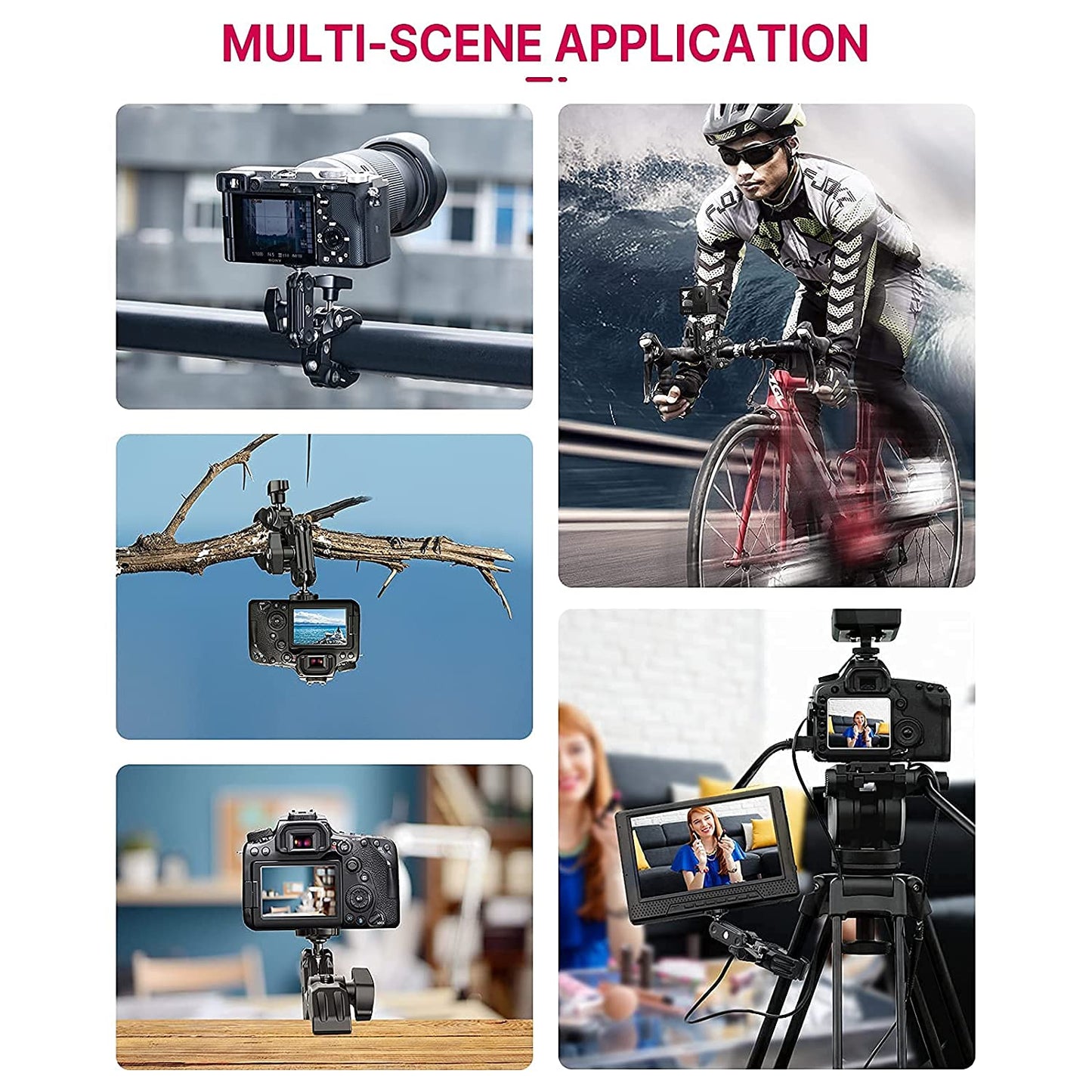 R094 Smart Super Clamp, Multi-Functional Camera & Mobile Clamp