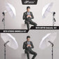 HIFFIN E27 STUDIO DOUBLE  HOLDER KIT UMBRELLA WHITE + STUDIO LIGHT STAND 2.7432M (9 FT)+ UMBRELLA AND BULB HOLDER KIT SET OF 1 (1 SINGLE HOLDER,1 LIGHT STAND 9FT,1 UMBRELLA, 1 18 WT LED BLUB)