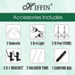 HIFFIN® Studio Home 33 Umbrella Stand Setup with S1 Pro Bracket Umbrella Adapter B-Bracket and Stand Double Set with Continuous/Video Light with 1000...