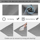 HIFFIN® 8x12 ft Black|White|Gray Screen, Photography Backdrop Background with 2 Clip, Chromakey Panel for Photo Backdrop Video Studio, Muslin Background Screen