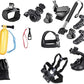 HIFFIN® 15 in 1 Go pro Accessories Kit for Hero 9 8 7 6 5 4 3+, Os mo Action,SJ CAM SJ 4000 SJ 5000, Y i & Other Action Cameras (15 Items)