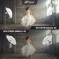 HIFFIN® E27 3 Point Studio Single Holder KIT Umbrella White + Studio Light Stand 9 FT+ Umbrella and Bulb Holder KIT Mark III | 3 Single Holder | 3 Light Stand 9ft | 3 Umbrella | 3 20 WT LED Bulb