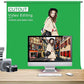 HIFFIN® Black|Green Screen Backdrop 6x10 ft with Stand -6x9FT Photography Backdrop with 1PC 6.5FT T-Shape Backdrop Stands, 4PCs Spring Clamps, 1PCs Carry Bag