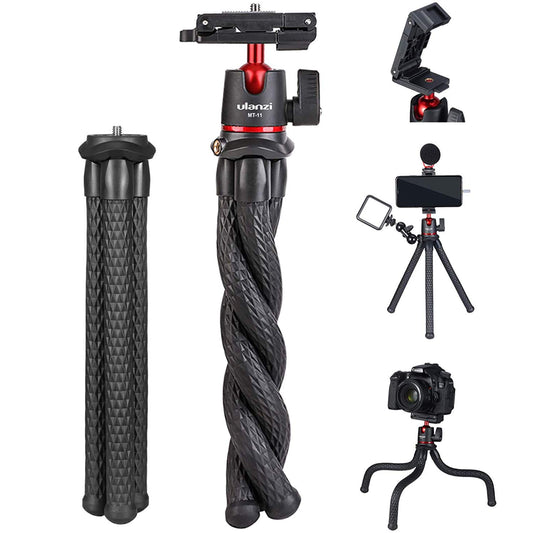 Ulanzi MT-11 Mini Flexible Camera Tripod with Phone Holder & Cold Shoe"