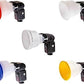 HIFFIN®Lambancy White Flash Diffuser Reflector for Camera Diffuser (Multicolor)