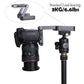 HIFFIN® Foldable Z Pan Tilt Tripod Head Quick Release Plate Holder for DSLR Camera Camcorder Photography Accessory - 1 Piece (Black) (Z Plate)