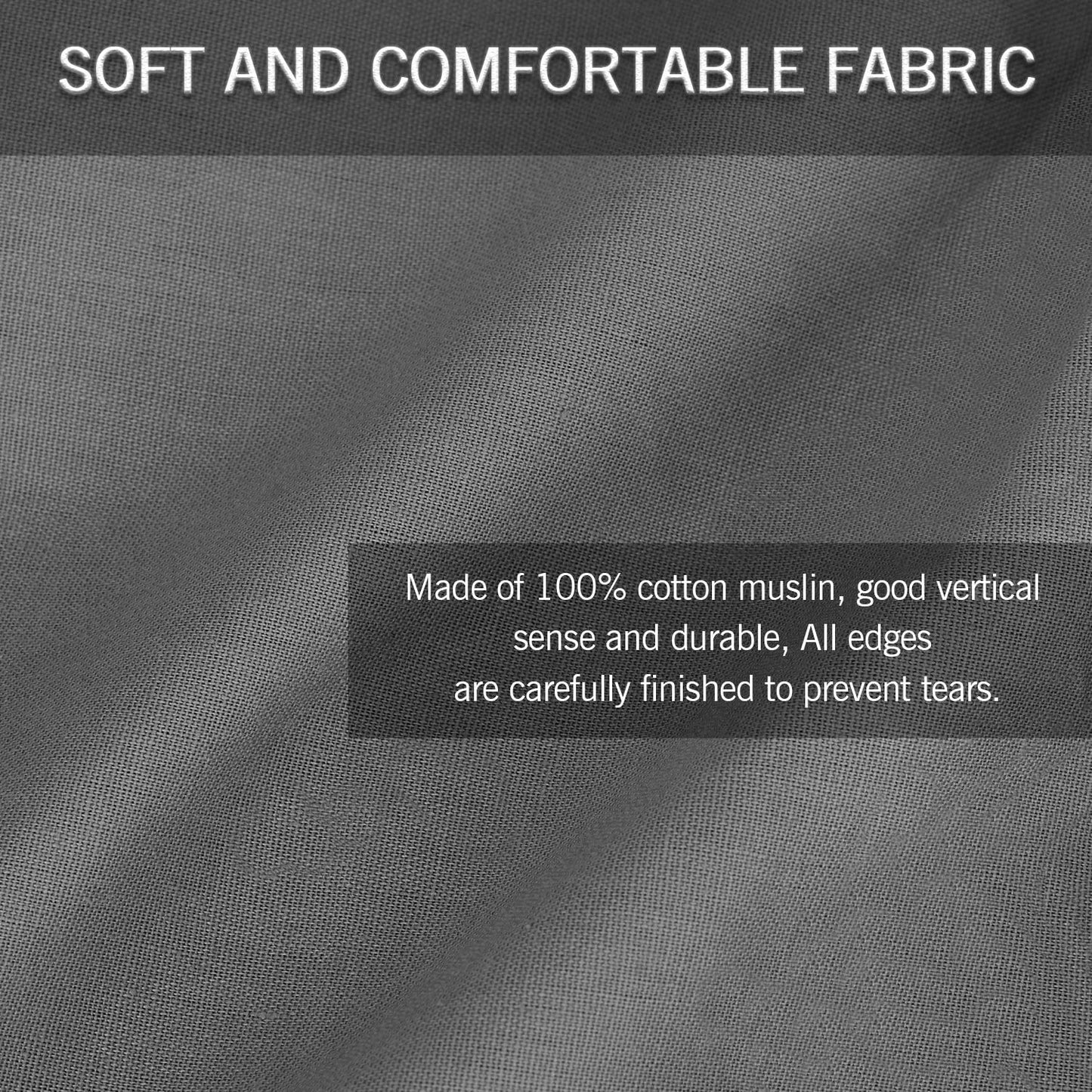 HIFFIN® 8x12 ft Blue|White|Gray Screen, Photography Backdrop Background with 2 Clip, Chromakey Panel for Photo Backdrop Video Studio, Muslin Background Screen