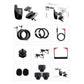 LENSGO LWM-308C Dual-Channels Lavalier Wireless Microphone - 2 Transmitter & 1 Receiver 50 Meter Range 8 Hour Battery for DSLR Camera Smartphones Gimbal Video Vlog Interview Clip-on Lapel Mic (2 TX & 1 RX)