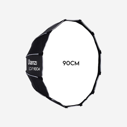 ULANZI (90 cm) Lightweight & Portable Soft Box Comes Quick Release Octagonal Softbox With Grid & 2 Diffuser Sheets | Carrying Case | (Octagonal Softbox 90 cm)