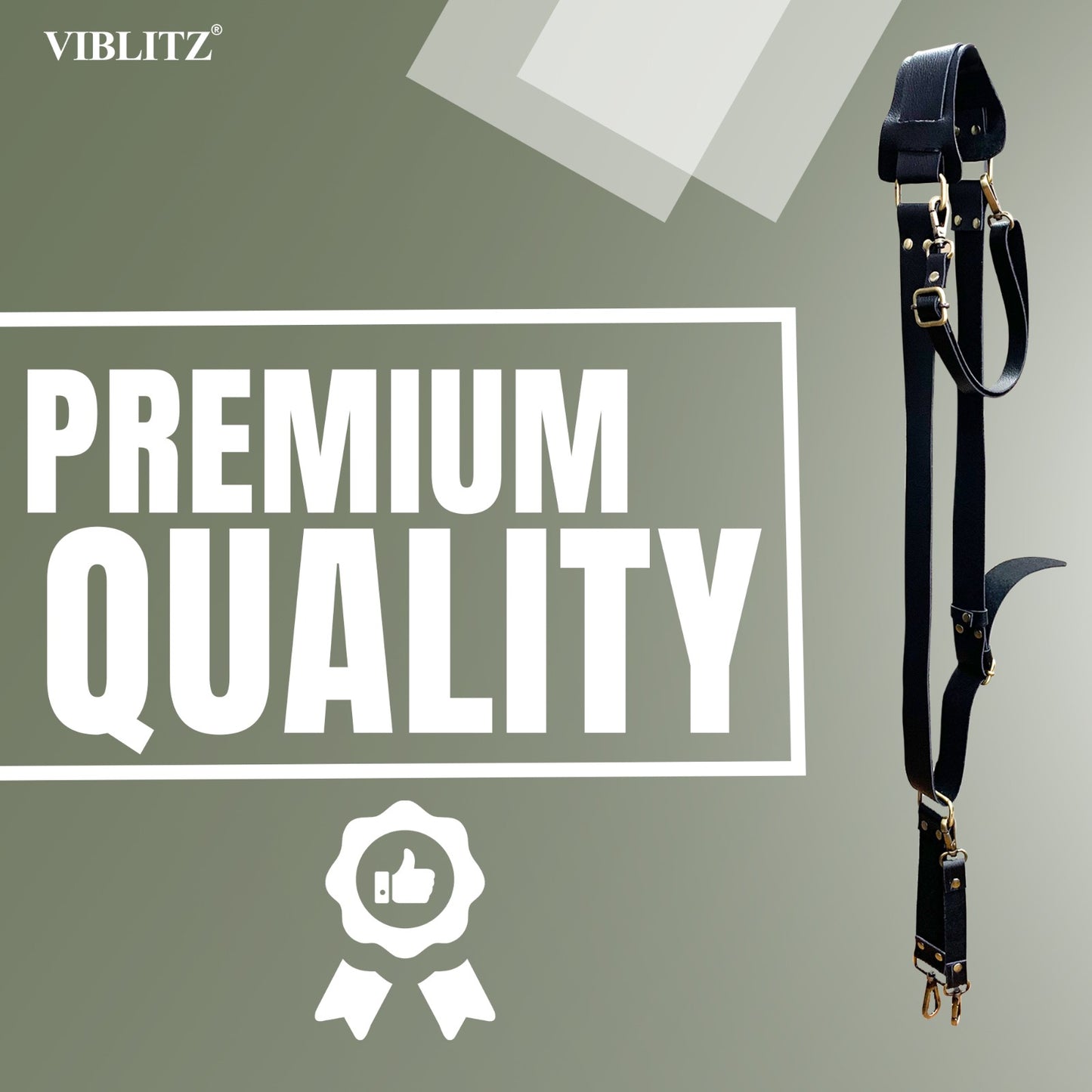 Viblitz Camera Shoulder Sling Strap Neck Strap with Quick Release and Safety Tether, Adjustable Camera Shoulder Sling Strap Compatible for for All Major Brand camera's DSLR/SLR for Canon Nikon Sony…