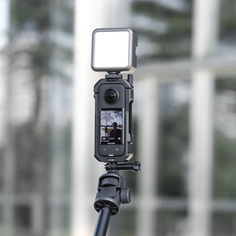 Ulanzi CAGE for One X3 Metal Protective Camera Cage Case Action Camera Rig with Cold Shoe Mount/Magnetic Action Camera Mount Compatible with Insta360 One X3